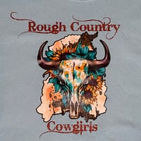 Blue cow skull hoodie - Image 2