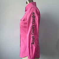 Ladies pink long sleeve western shirt - Image 3