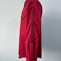 Men's red long sleeve western shirt - Image 3